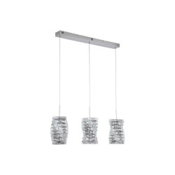 Modena - Chrome 3 Light LED over Island Fitting with Crystal