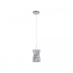 Modena - Chrome LED Pendant with Crystal