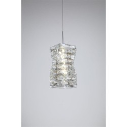 Modena - Chrome LED Pendant with Crystal