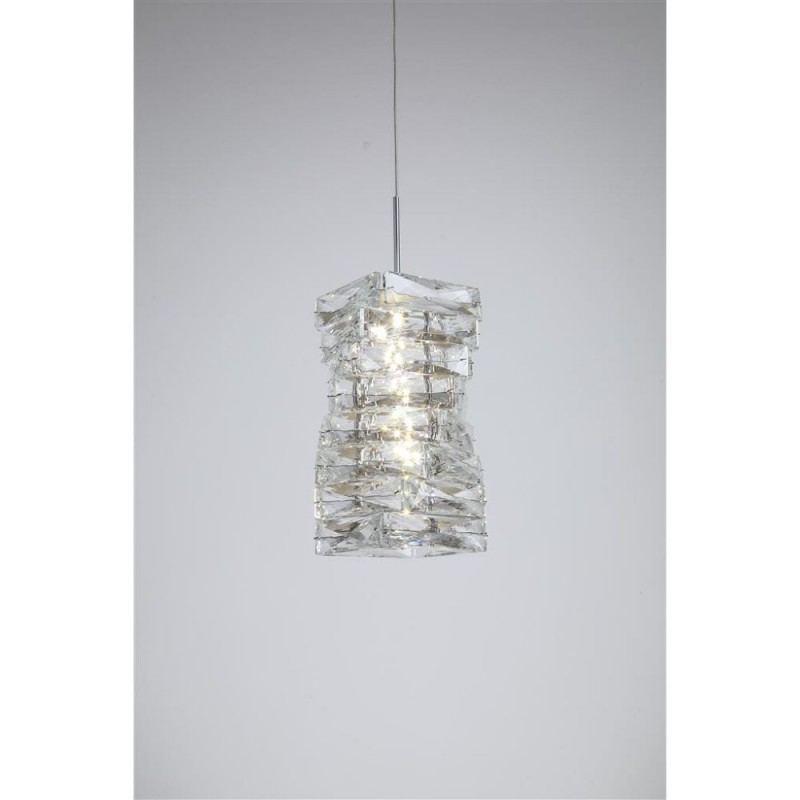 Searchlight-65811CC - Modena - Chrome LED Pendant with Crystal