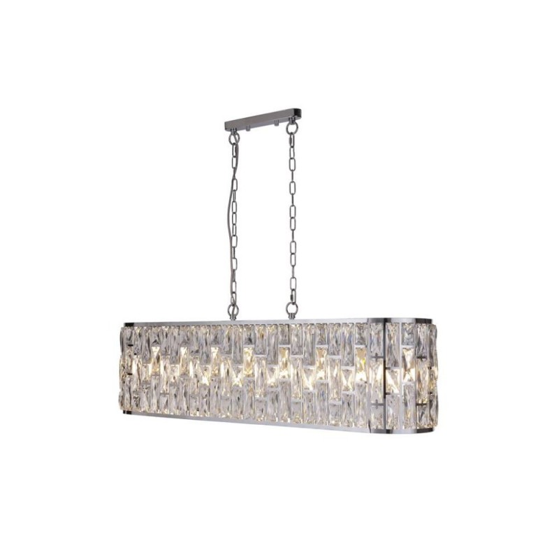 Searchlight-65818-8CC - Bijou - Chrome 8 Light over Island Fitting with Clear Crystal
