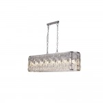 Bijou - Chrome 8 Light over Island Fitting with Clear Crystal