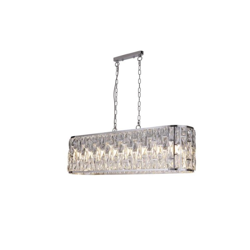 Searchlight-65818-8CC - Bijou - Chrome 8 Light over Island Fitting with Clear Crystal