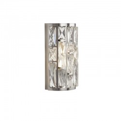 Bijou - Chrome 2 Light Wall Lamp with Clear Crystal Bijou - Chrome 2 Light Wall Lamp with Clear Crystal