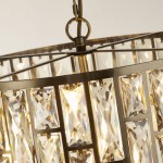 Bijou - Antique Brass 5 Light Pendant with Amber Crystal Bijou - Antique Brass 5 Light Pendant with Amber Crystal