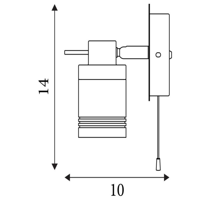 Searchlight-6601BK - Samson - Bathroom Black Spotlight