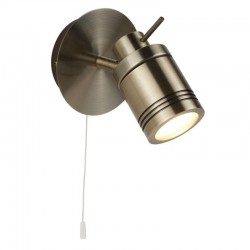 Samson - Bathroom Antique Brass Single Spotlight Samson - Bathroom Antique Brass Single Spotlight
