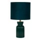 Searchlight-66033EM - Tia - Emerald Ceramic Table Lamp with Green Velvet Shade