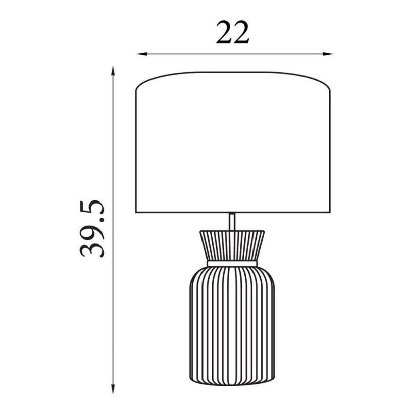Searchlight-66033EM - Tia - Emerald Ceramic Table Lamp with Green Velvet Shade