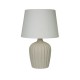 Searchlight-66037CR - Padstow - Cream Ceramic Table Lamp with Ivory Shade
