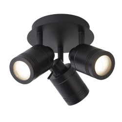Samson - Bathroom Black 3 Spotlights