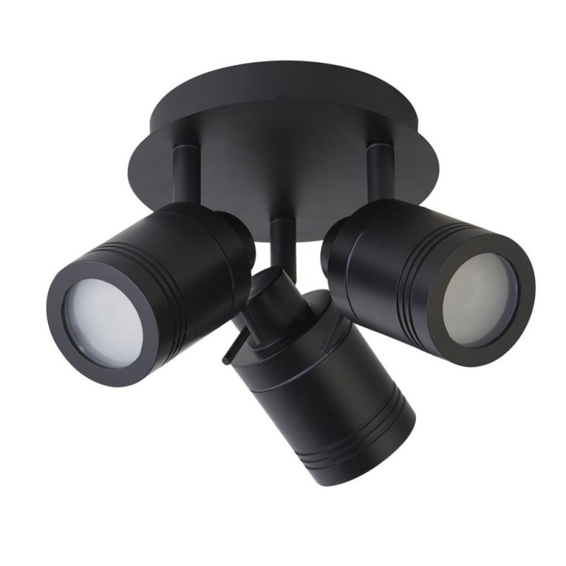 Searchlight-6603BK - Samson - Bathroom Black 3 Spotlights