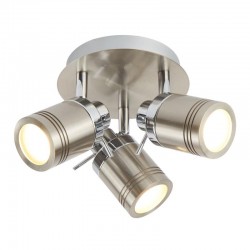 Samson - Bathroom Satin Silver 3 Light Round Spotlights Samson - Bathroom Satin Silver 3 Light Round Spotlights