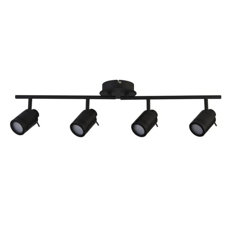 Searchlight-6604BK - Samson - Bathroom Black 4 Spotlights