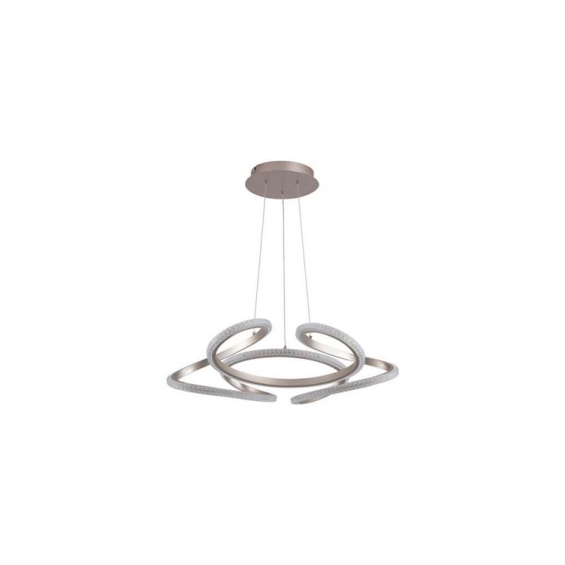 Searchlight-66110CP - Doodle - Champagne LED Pendant with Clear Acrylic