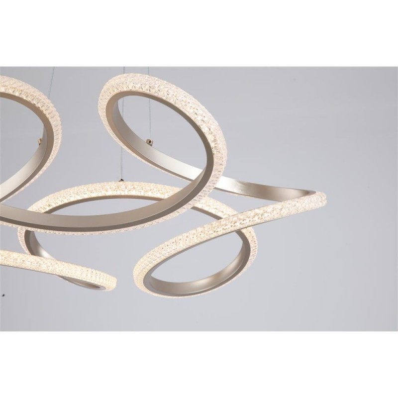 Searchlight-66110CP - Doodle - Champagne LED Pendant with Clear Acrylic