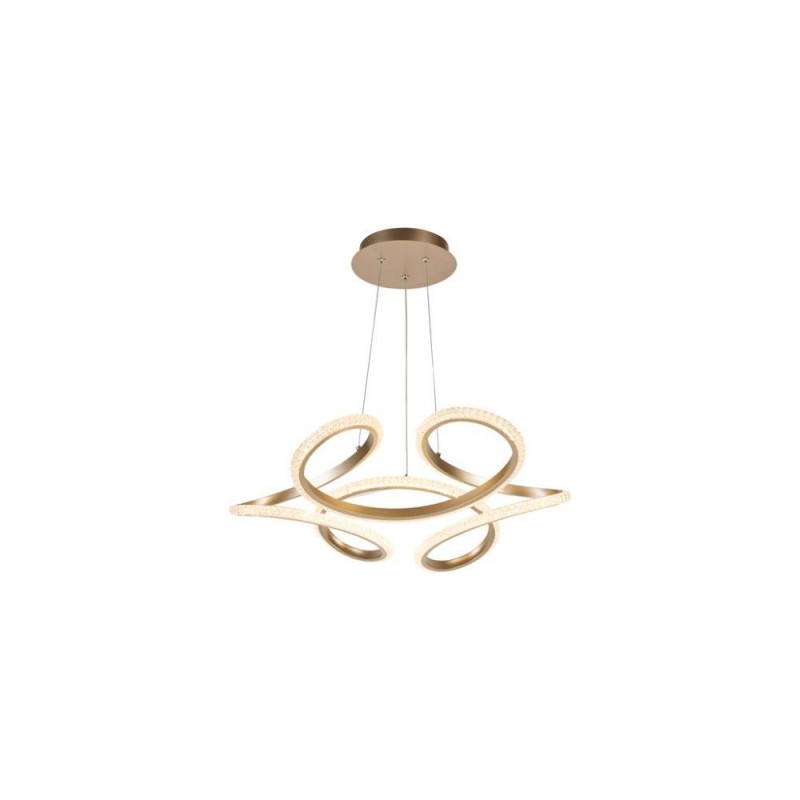 Searchlight-66110CP - Doodle - Champagne LED Pendant with Clear Acrylic