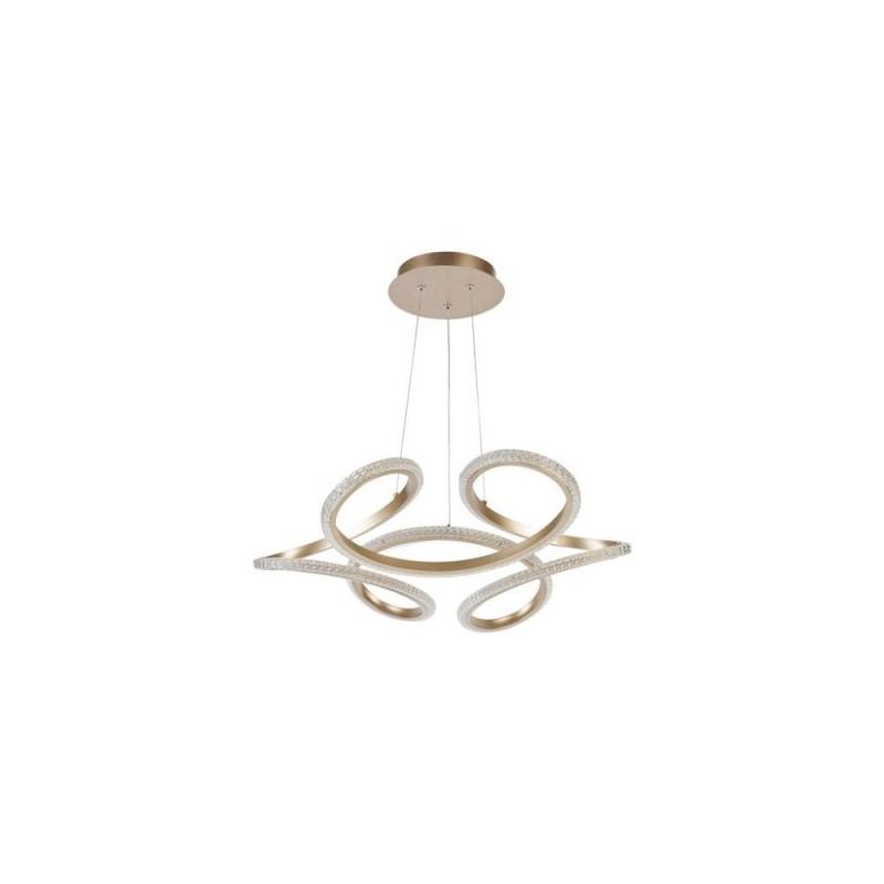 Searchlight-66110CP - Doodle - Champagne LED Pendant with Clear Acrylic