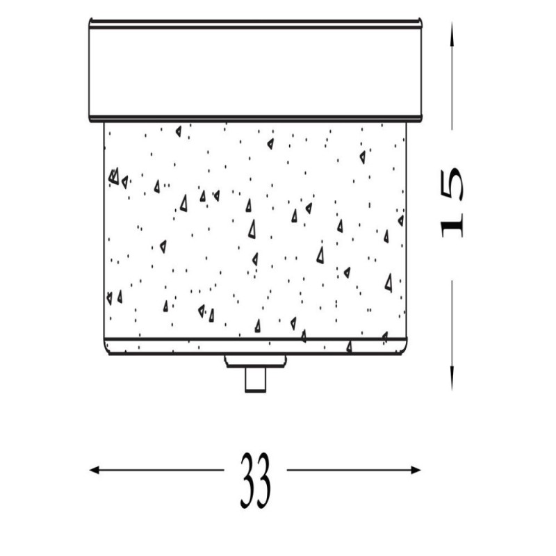 Searchlight-66210-2SS - Preston - Satin Silver 2 Light Flush with Seeded Glass