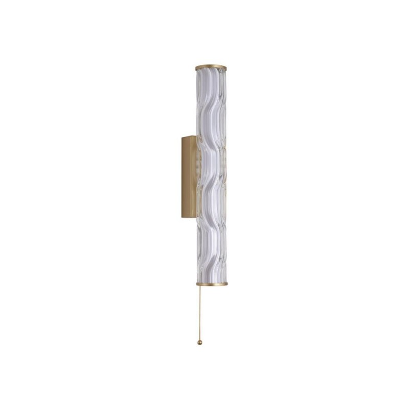 Searchlight-66311-1GO - Vibrate - Matt Gold LED Wall Lamp with Decorative Glass