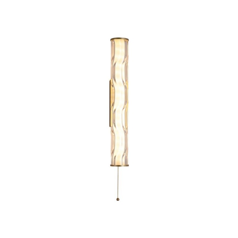 Searchlight-66311-1GO - Vibrate - Matt Gold LED Wall Lamp with Decorative Glass