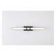 Searchlight-66412BK - Parma - Matt Black LED Wall Lamp with Clear Glass IP44