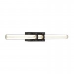 Parma - Matt Black LED Wall Lamp with Clear Glass IP44 Parma - Matt Black LED Wall Lamp with Clear Glass IP44