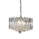 Searchlight-6715CC - Sigma - Chrome 4 Light Pendant with Acrylic