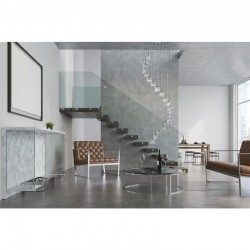 Ice Cube - LED Crystal & Chrome 20 Light Cluster Pendant Ice Cube - LED Crystal & Chrome 20 Light Cluster Pendant