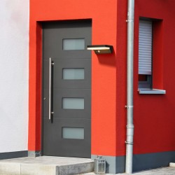 Solar - Black LED Solar Wall Lamp with Sensor Solar - Black LED Solar Wall Lamp with Sensor