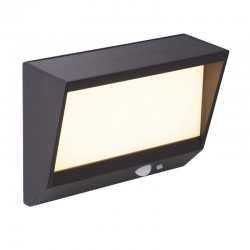 Solar - Black LED Solar Wall Lamp with Sensor Solar - Black LED Solar Wall Lamp with Sensor