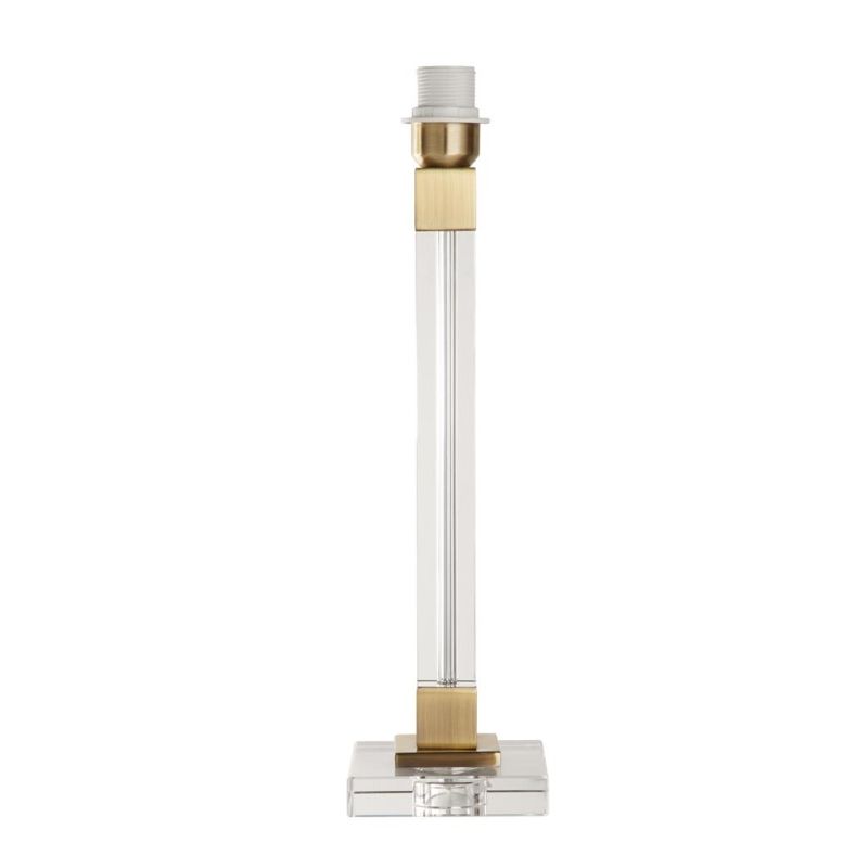 Searchlight-67521PB - Scarborough - Base Only - Crystal & Brass Table Lamp