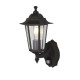 Searchlight-68001BK - Alex - Outdoor Black & Clear Glass PIR Wall Lamp