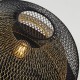 Searchlight-6840BGO - Honeycomb - Black & Gold Mesh Semi Flush