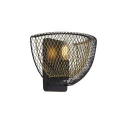 Honeycomb - Black & Gold Mesh Wall Lamp