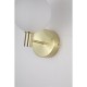 Searchlight-69411-1SB - Luminique - Satin Brass LED Wall Lamp with White Ribbed Glass
