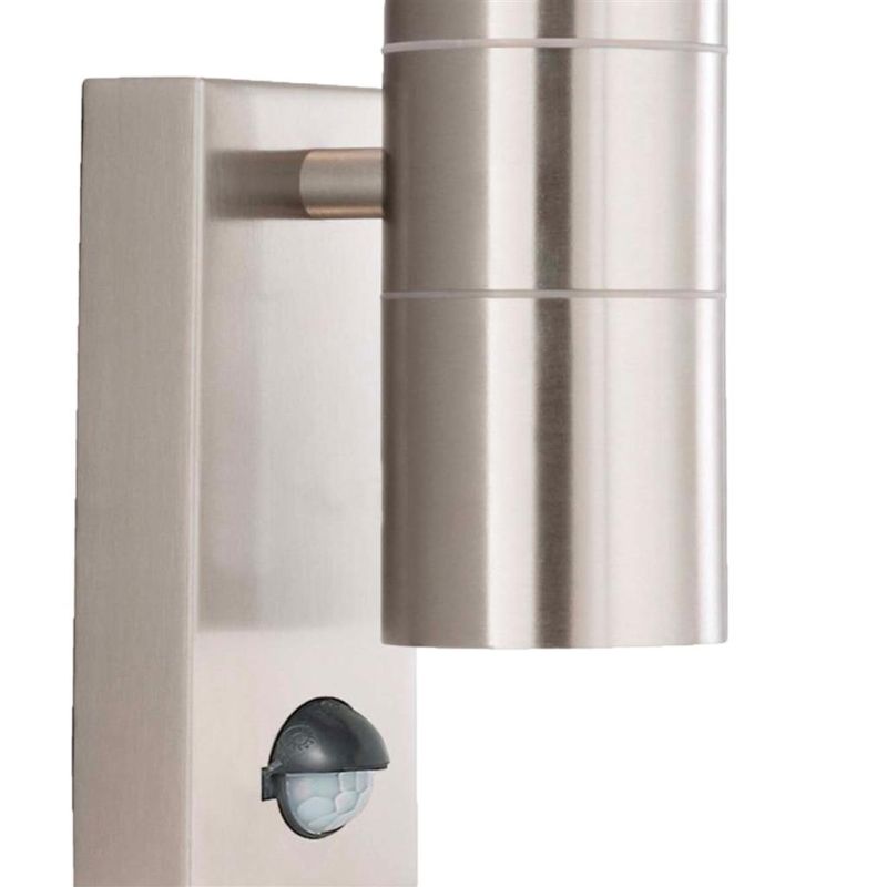Searchlight-7008-2-316L - Metro - Marine Grade Stainless Steel 2 Light PIR Wall Lamp