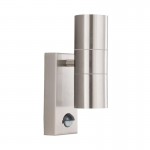 Metro - Marine Grade Stainless Steel 2 Light PIR Wall Lamp