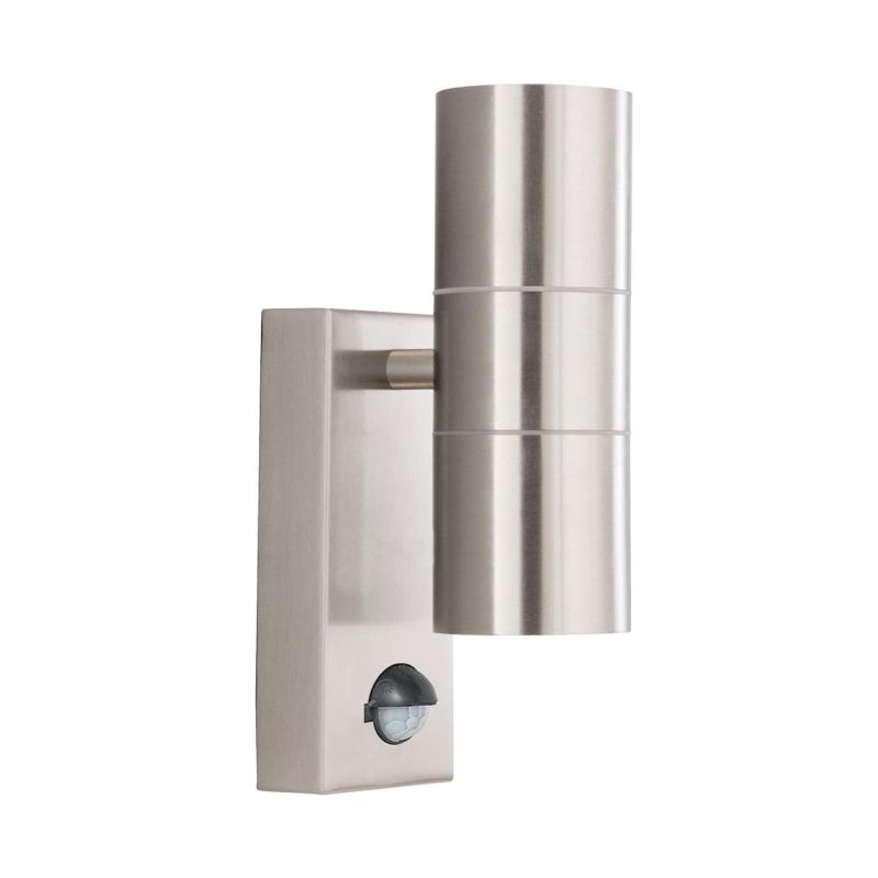 Searchlight-7008-2-316L - Metro - Marine Grade Stainless Steel 2 Light PIR Wall Lamp
