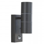 Metro - Black 2 Light PIR Wall Lamp Metro - Black 2 Light PIR Wall Lamp