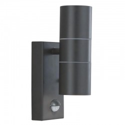 Metro - Black 2 Light PIR Wall Lamp Metro - Black 2 Light PIR Wall Lamp