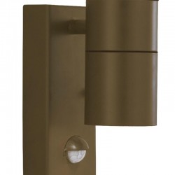 Metro - Rustic Brown 2 Light PIR Wall Lamp Metro - Rustic Brown 2 Light PIR Wall Lamp