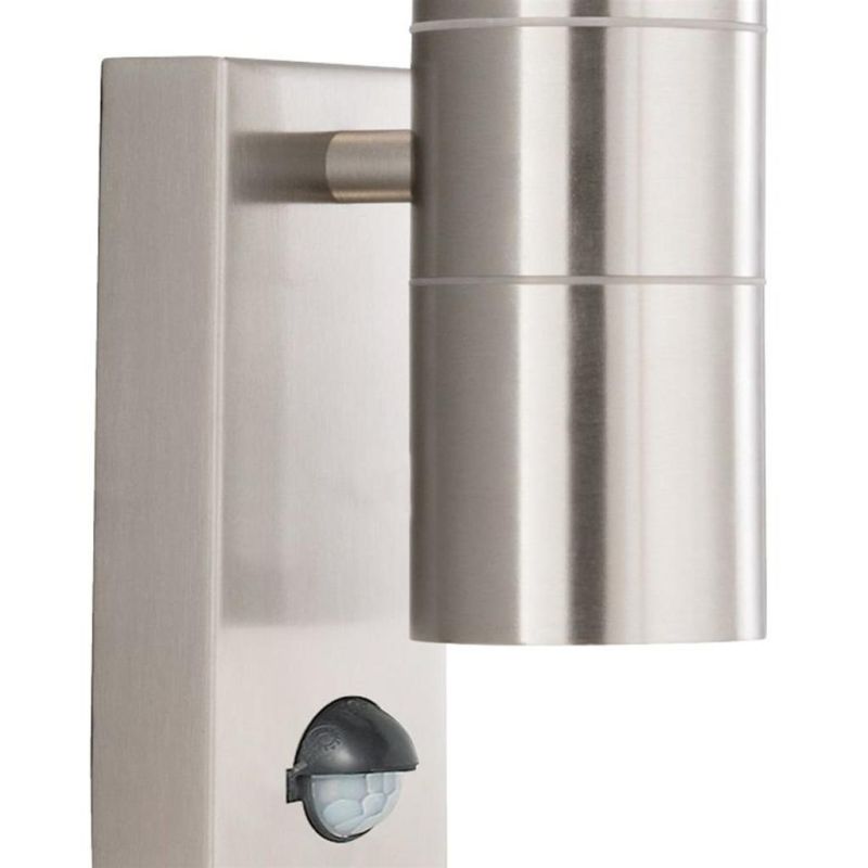 Searchlight-7008-2SS-LED - Metro - Stainless Steel 2 Light PIR Wall Lamp