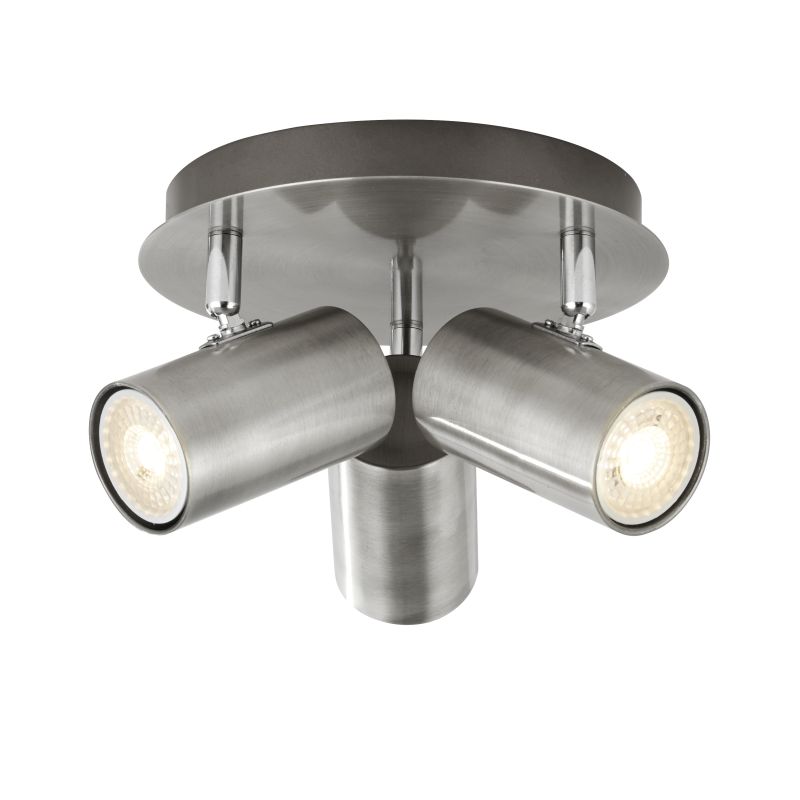 Kitchen Lights - Aspen - Satin Silver Round 3 Light Spotlights Prism-701040 - Aspen - Satin Silver Round 3 Light Spotlights