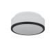 Searchlight-7039-23BK - Cheese - Bathroom Black with White Glass Ceiling Lamp