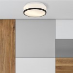 Cheese - Bathroom Black Ceiling Lamp with Opal Glass Ø 23 cm Cheese - Bathroom Black Ceiling Lamp with Opal Glass Ø 23 cm