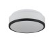 Searchlight-7039-28BK - Cheese - Bathroom Black Ceiling Lamp with Opal Glass
