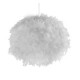 Searchlight-70393WH - Kate - Shade Only - White Feather Shade for Pendant