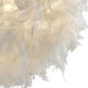Searchlight-70393WH - Kate - Shade Only - White Feather Shade for Pendant