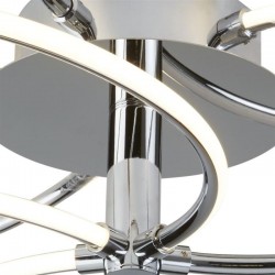 Bardot - Chrome & White LED Semi Flush Bardot - Chrome & White LED Semi Flush